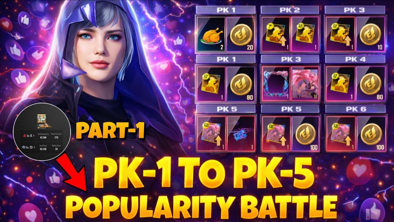 Pk1 to Pk5 Popularity Battle | Intense Popularity Battles