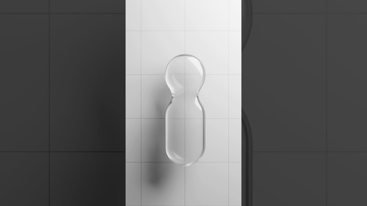 I Recreated LIQUID GLASS in Blender #apple #liquidglass #animation #tech #render #design #blender