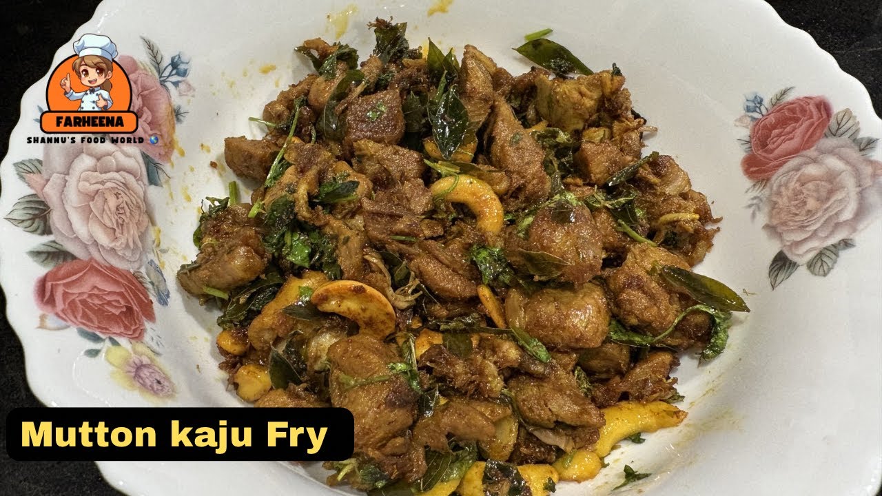 Mutton Kaju Fry With Ghee | Mutton Fry With Cashews and Ghee #Muttonfry #MuttonKajuFry 