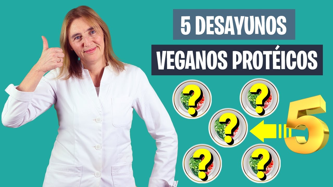 5 DESAYUNOS VEGANOS ALTOS en PROTEÍNA | Deportistas con alimentación vegana | Nutrición deportiva
