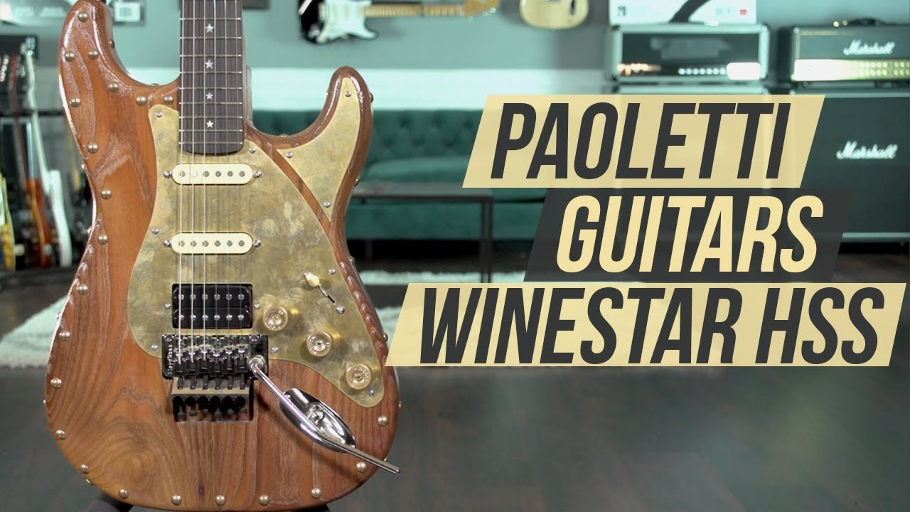 Paoletti Guitars Winestar HSS Superstrat