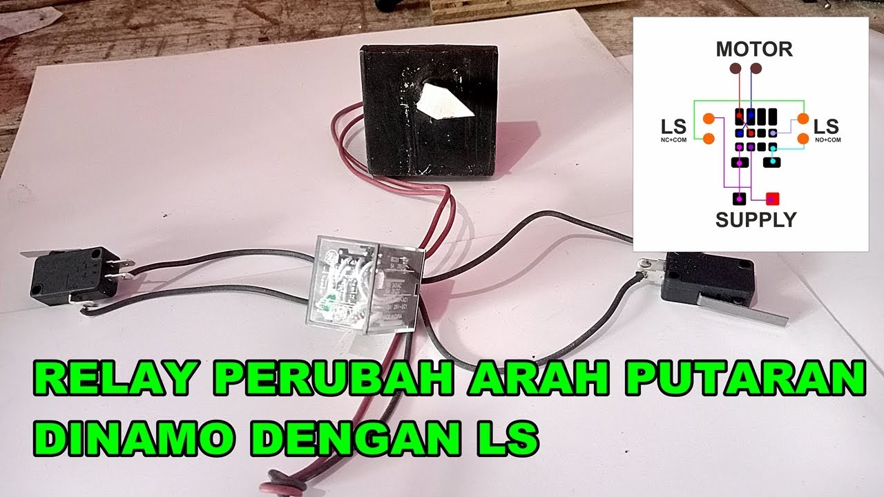 MERUBAH PUTARAN DINAMO BOLAK BALIK DENGAN SATU RELAY SAJA
