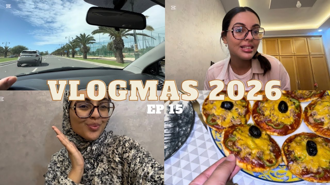 VLOGMAS 15 : A Sunny day 🌙☪️☀️تحضيرات فطور متوازن 