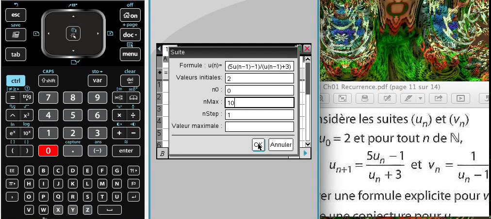Suite récurrente sur nSpire