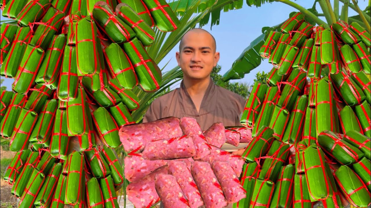 NEM CHUA Chay Tại Chùa Cách Làm Rất Dễ,Giòn Thơm  Bếp Chay Thầy Lâm.
