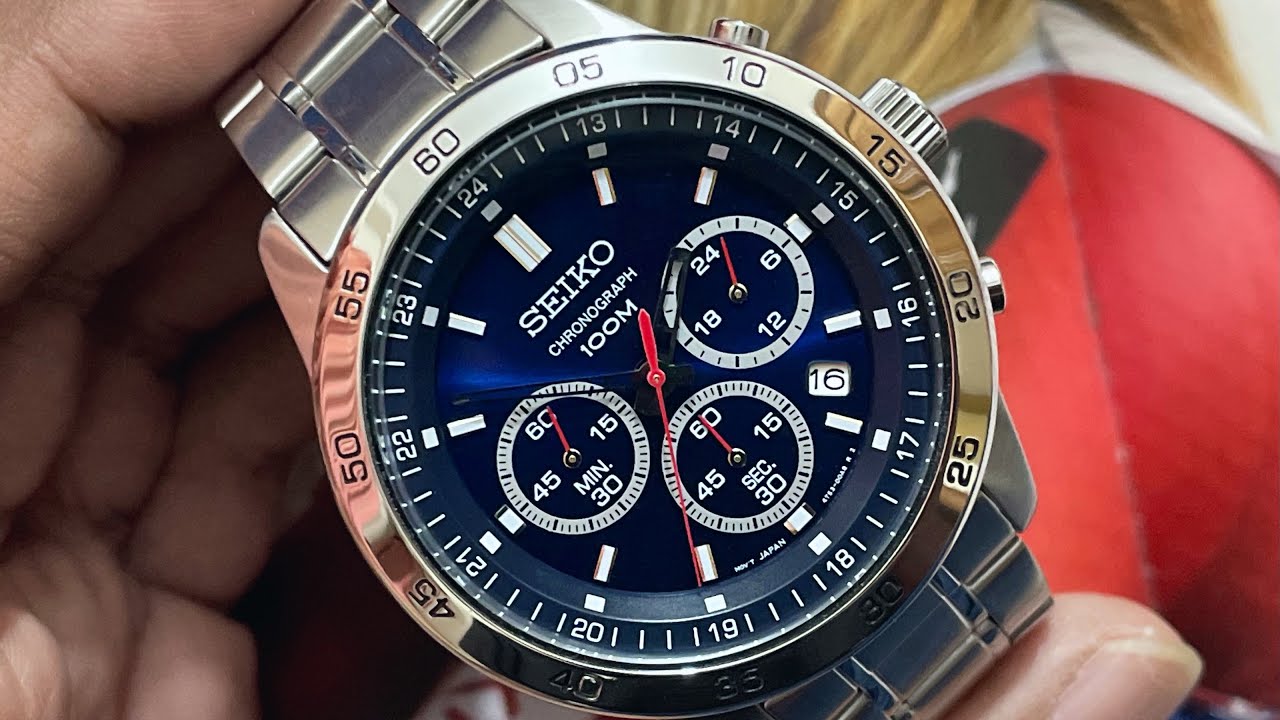 Seiko Neo Sports 43mm SKS517P1 Blue Chronograph Watch