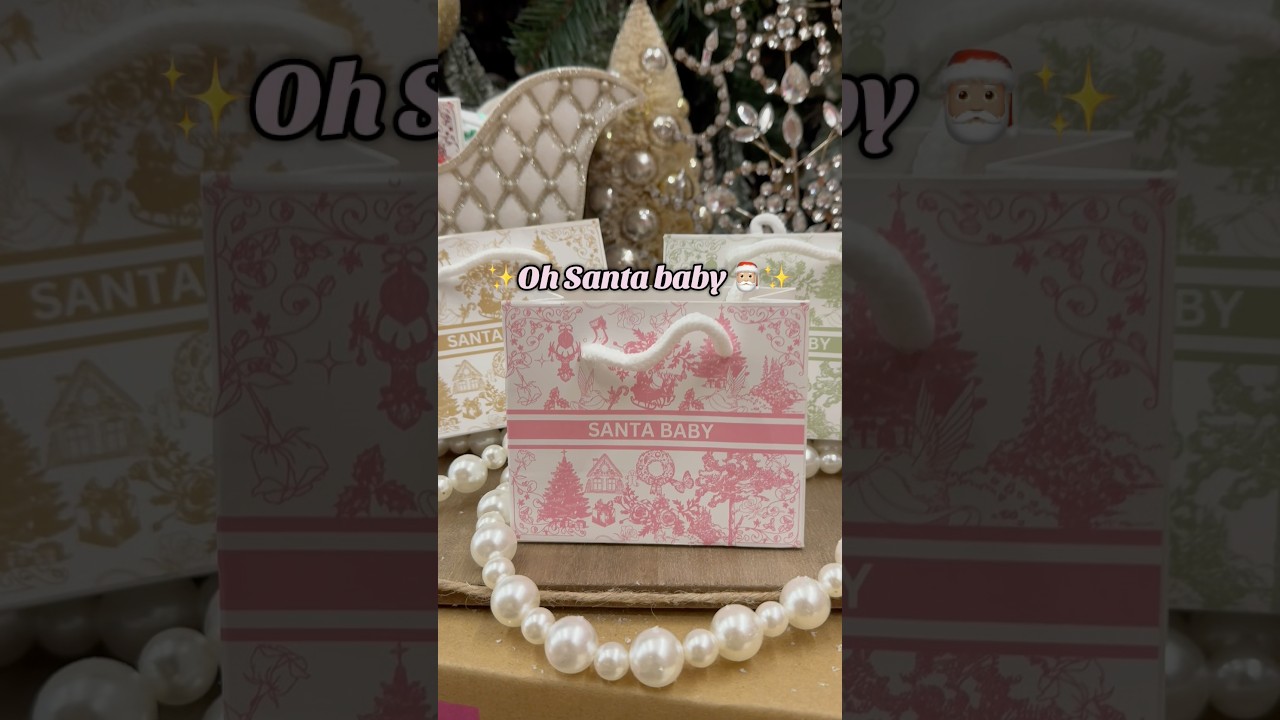 Christmas party favor bags custom Christmas gift bags #toiledejouy #christmasparty #fyp