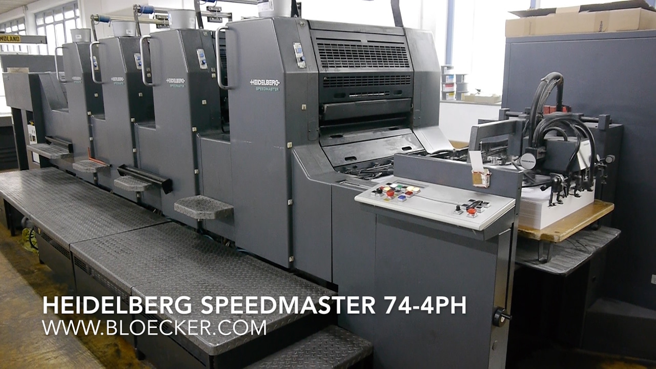 Heidelberg Speedmaster SM 74 4PH - offset printing machine