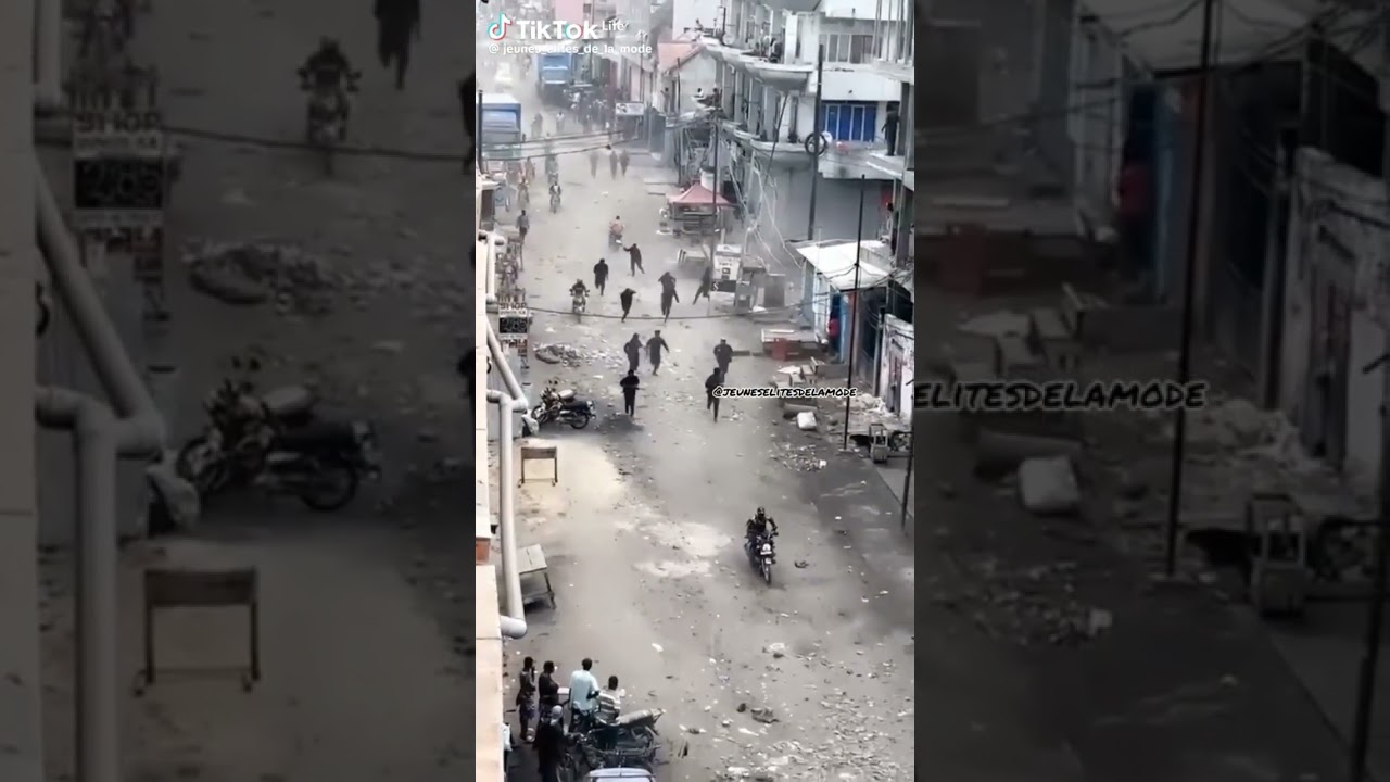 #kuluna le d&eacute;faut au Congo 🇨🇬🇨🇩 : la Police se sauve ! regarder le dernier policier 👀