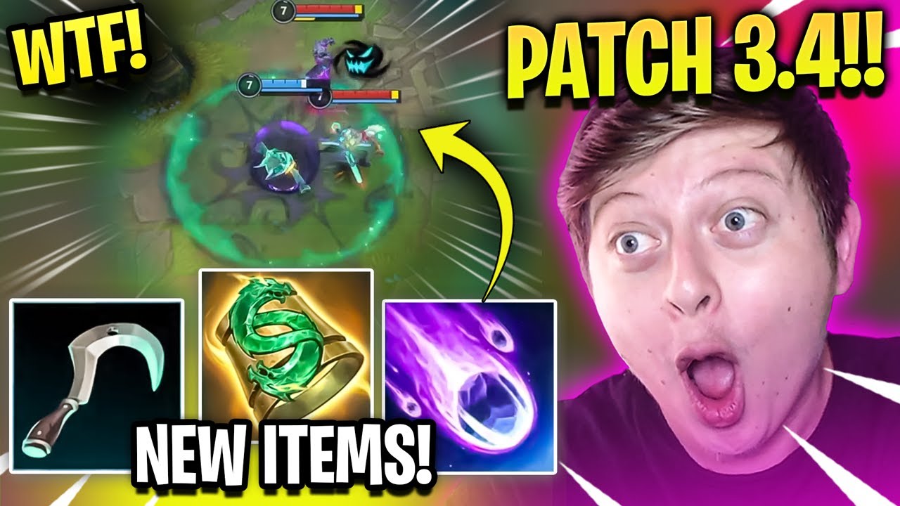 WILD RIFT PATCH 3.4 PREVIEW! (INSANE NEW ITEMS) + NEW CHAMPS VEX, GWEN, YONE, WARWICK RELEASE DATE!