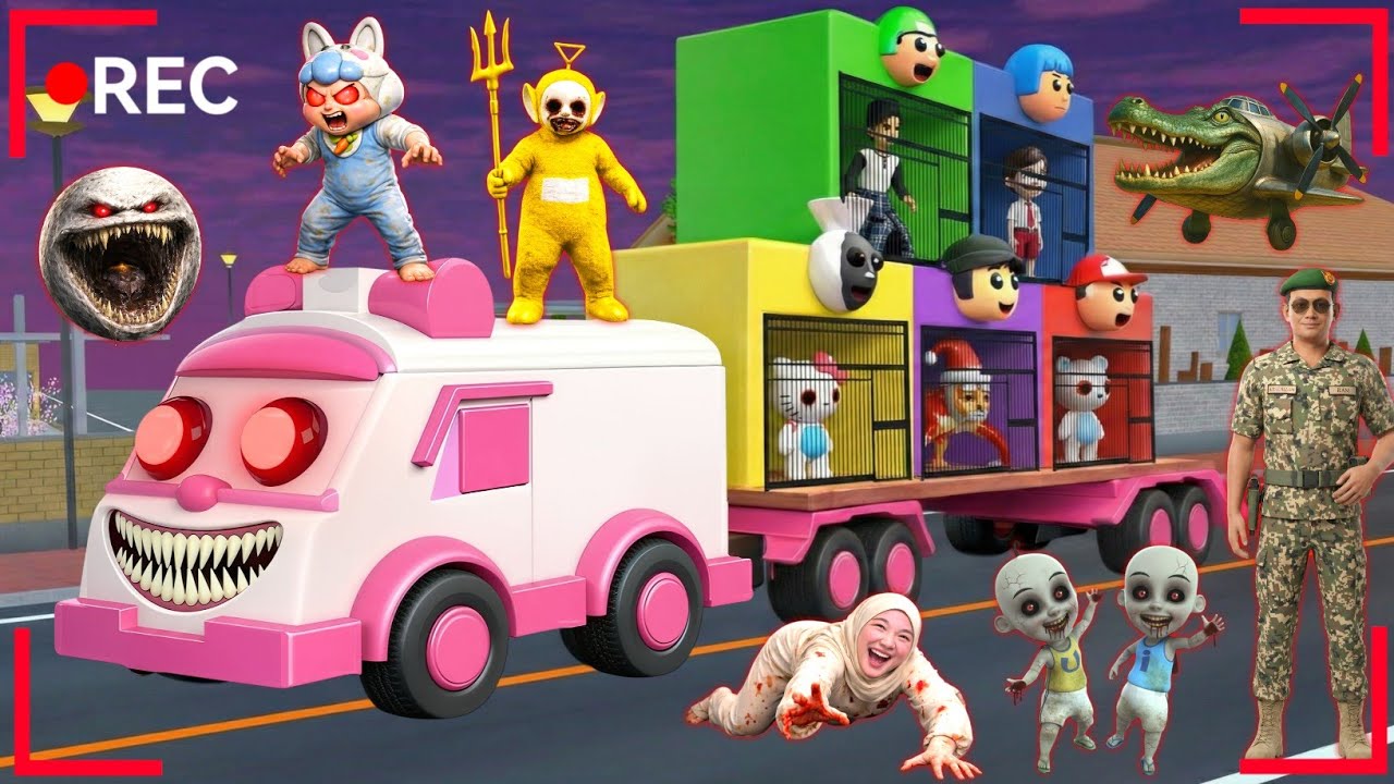 Yuta Mio Panik Buat Penjara Robocar Amber Warna Warni Paling Aman Dari Serangan Anomali Monster 😱