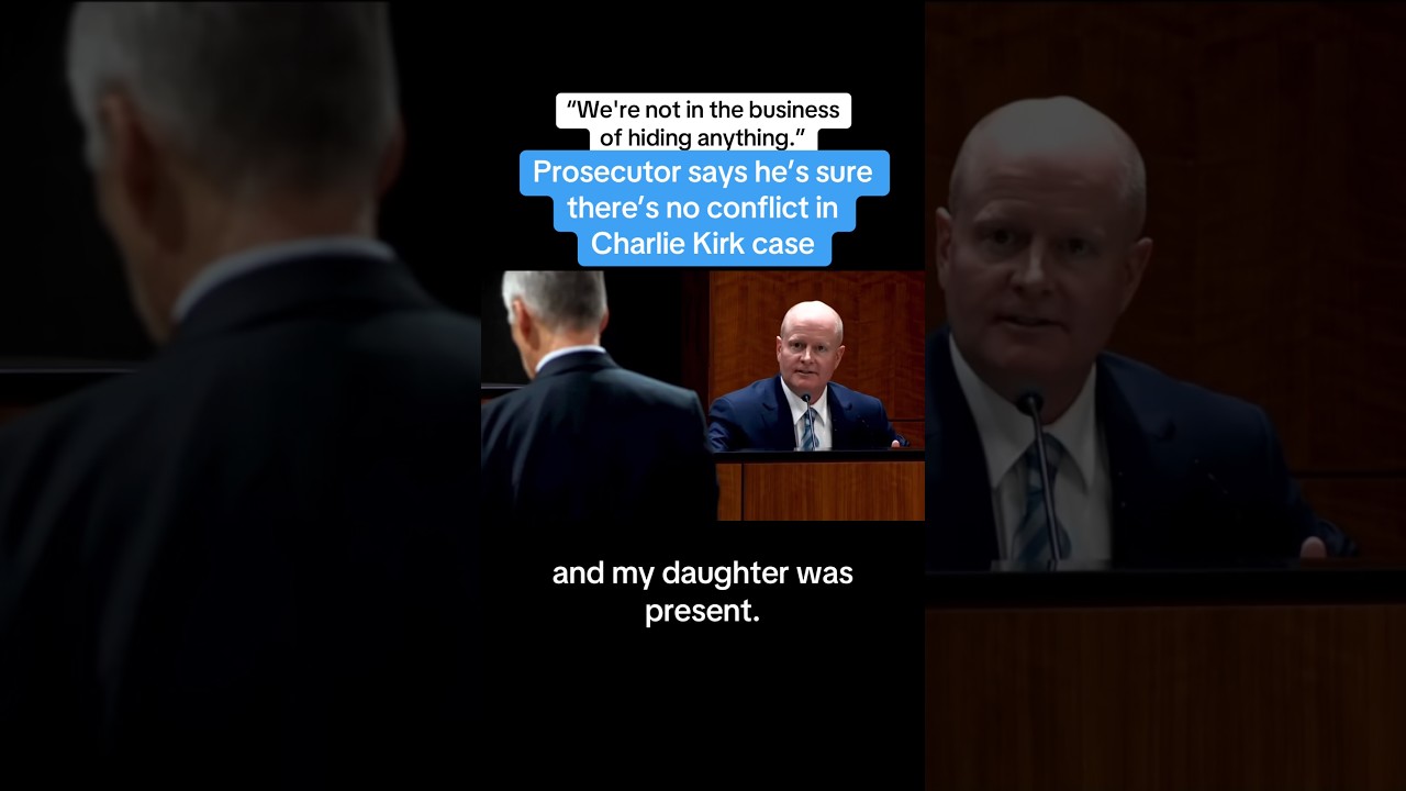 Prosecutor Says He's Sure There's No Conflict In Charlie Kirk Case