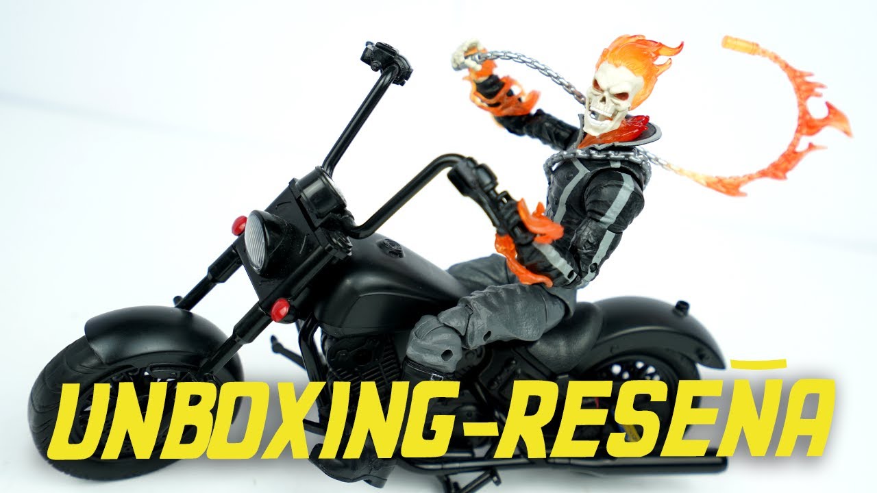 EL MARVEL LEGENDS RETRO GHOST RIDER SIN MOTO JOHNNY BLAZE HASBRO UNBOXING EN ESPAÑOL