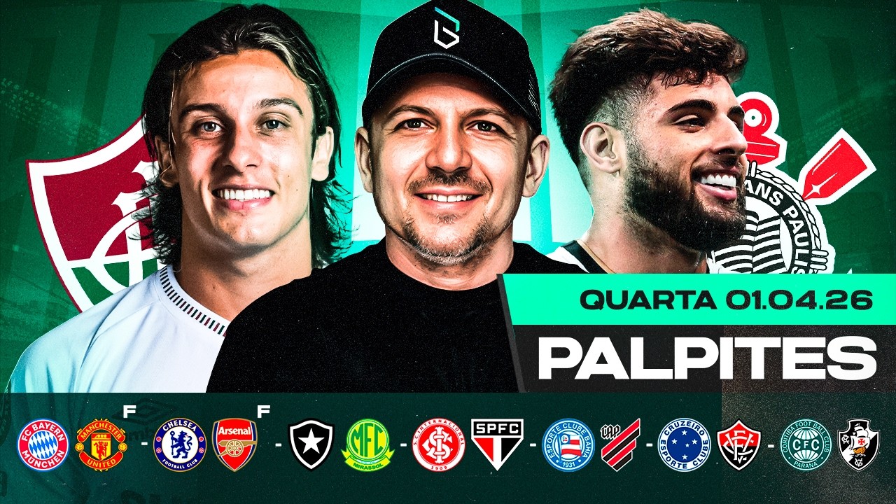 PALPITES DE FUTEBOL PARA O DIA 01 04 2026 (QUARTA-FEIRA) | Boleiros Tips
