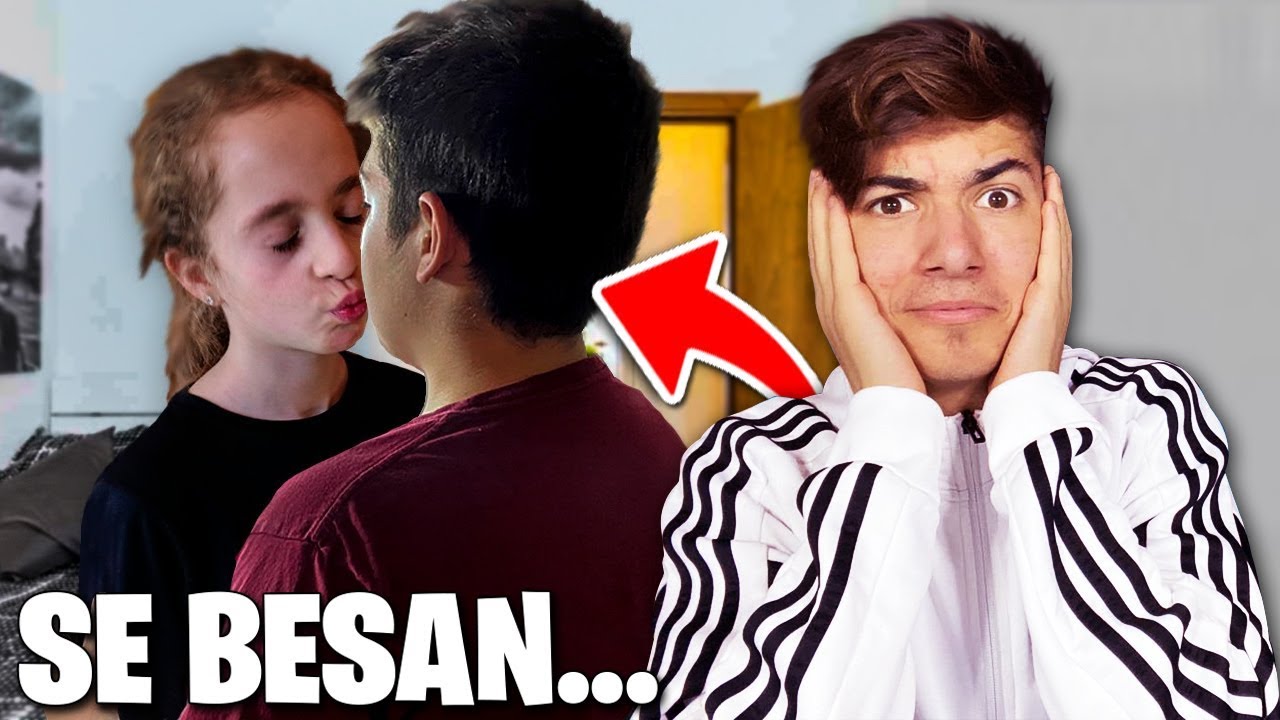Pille a Mi HERMANO PEQUE&Ntilde;O y a su NOVIA dandose un beso...