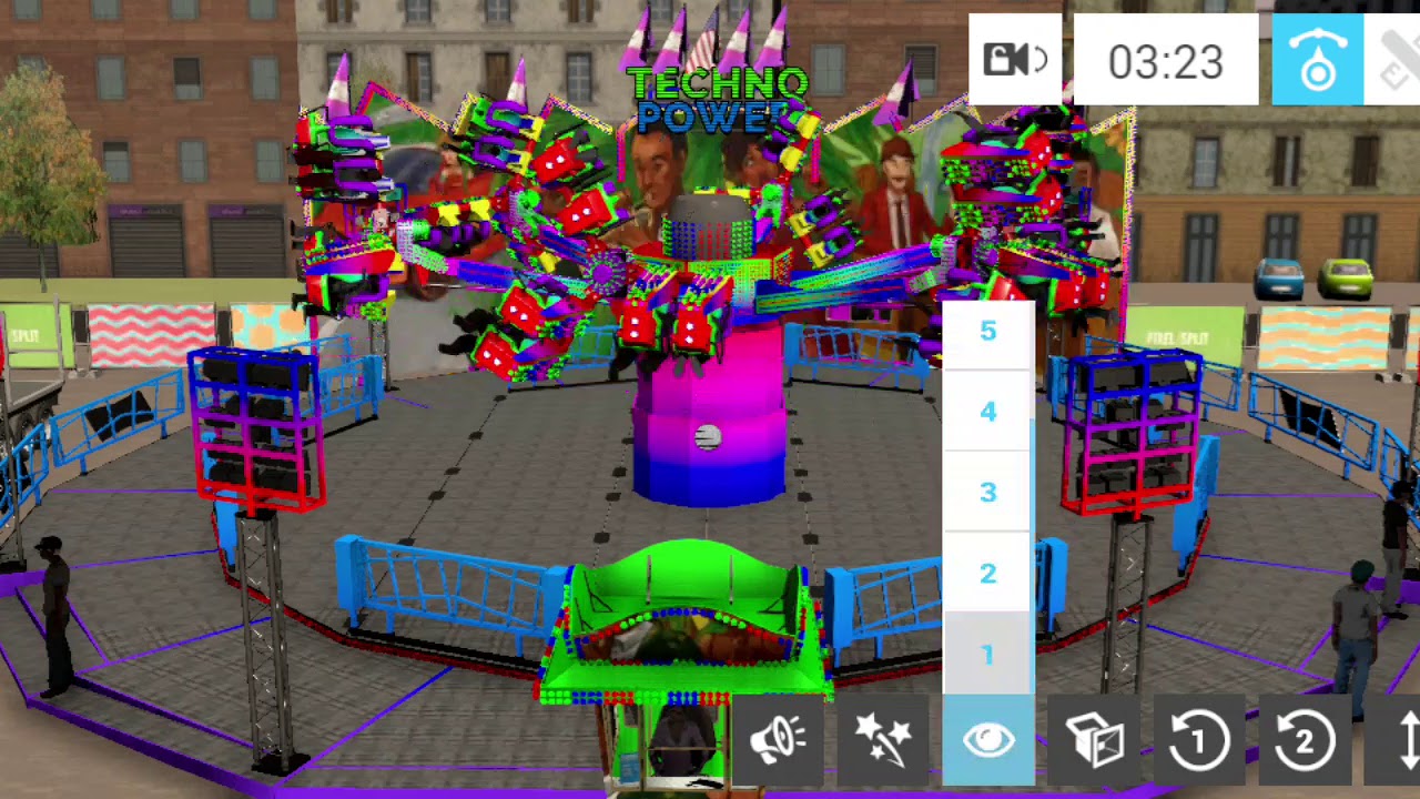 Techno Power ride @ Funfair Ride Simulator 4