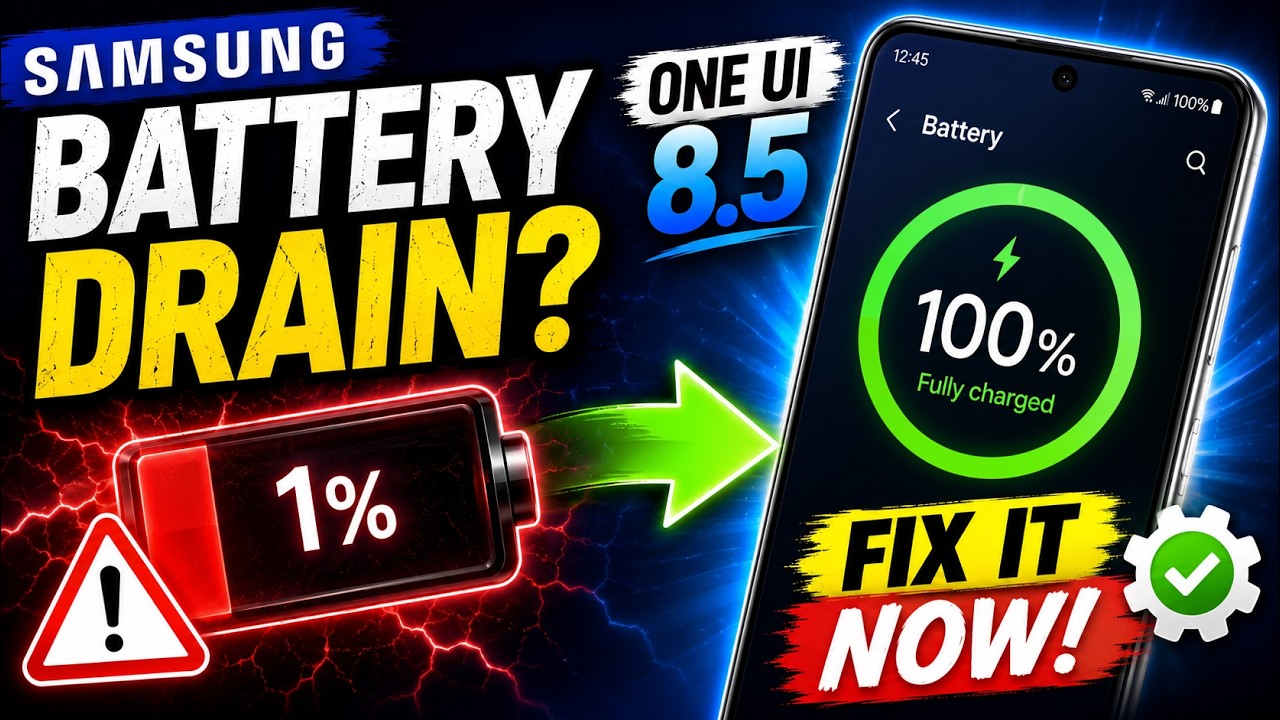 Samsung One UI 8.5 Battery Draining Fast? Fix It Instantly!!