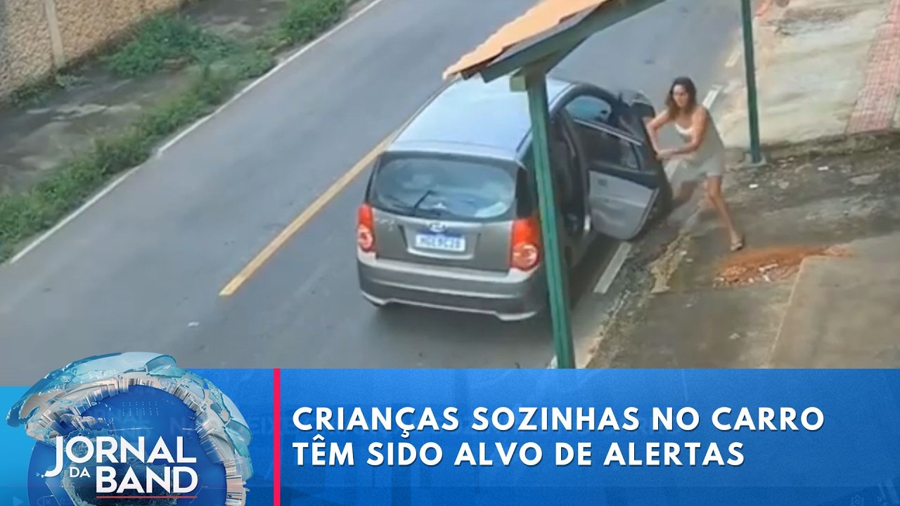 Especialistas dizem para não deixar crianças sozinhas no carro | Jornal da Band