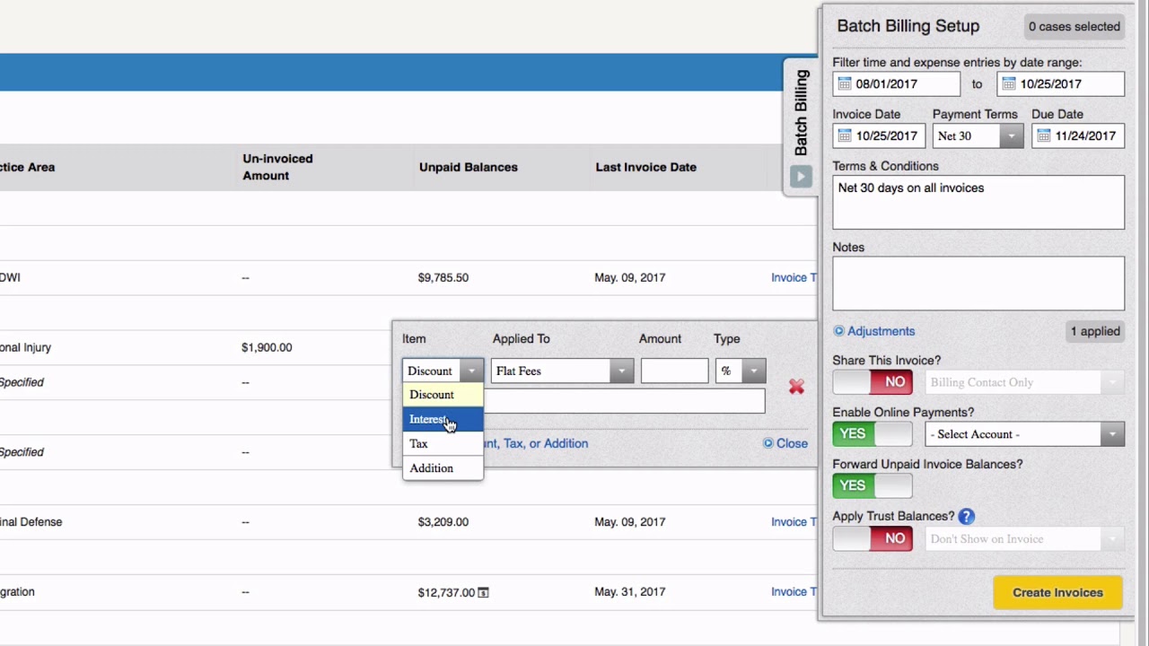 How to Use Batch Billing to Save time in MyCase - MyCase Tips
