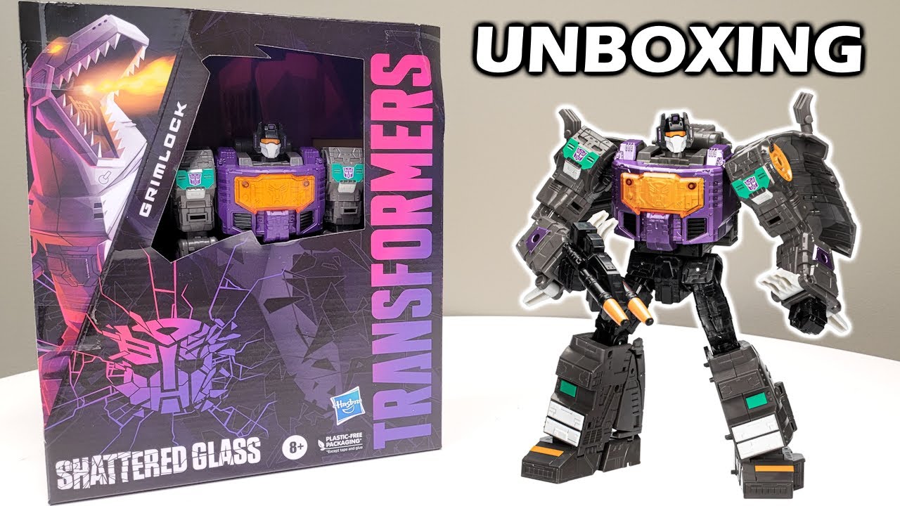 Unboxing and Reactions: Transformers Shattered Glass Grimlock