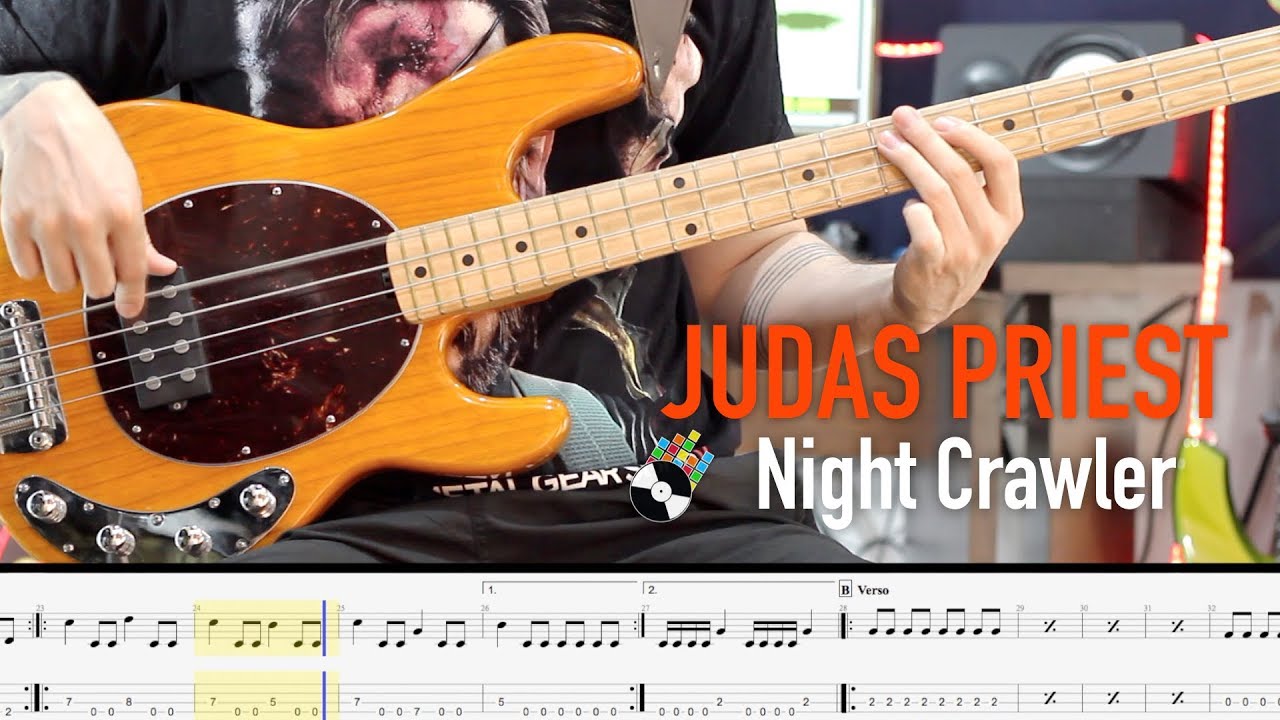 Night Crawler BASS from JUDAS PRIEST (Sheet/tab included) @robsonbaroli