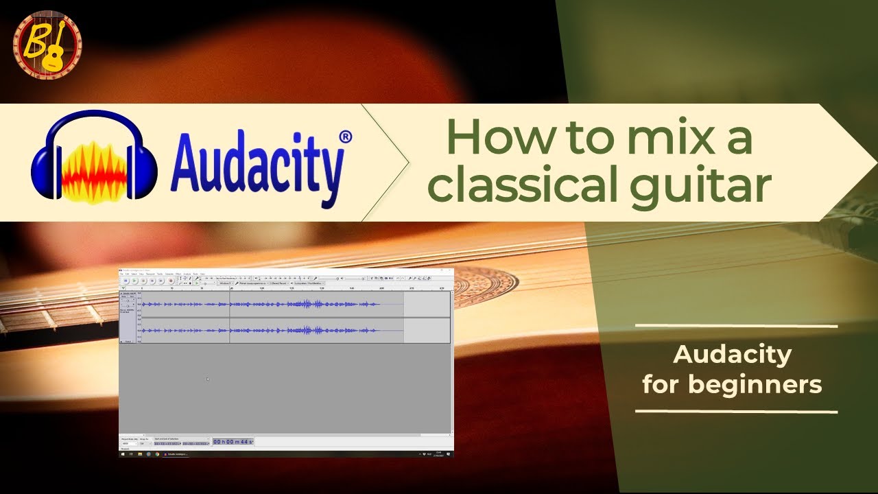 How to mix a classical guitar in audacity for beginners