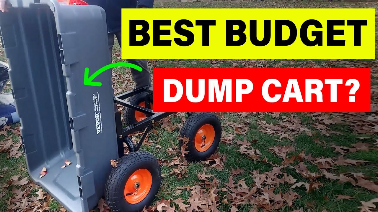 VEVOR 1200 lb Dump Cart Review — Real Weight Test & Features for Yard, Farm & Garage