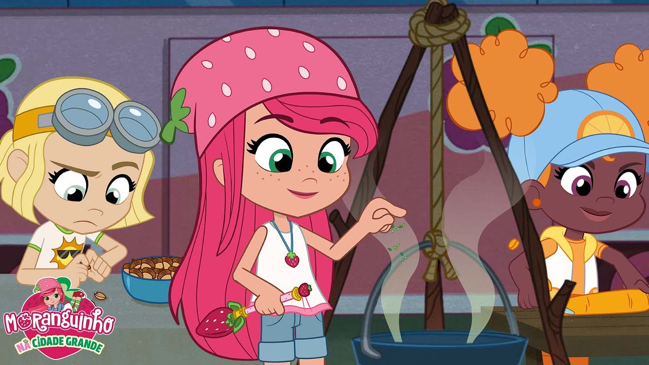 Moranguinho 🍓 A Canção do Acampamento! 🍓 Desenhos Animado