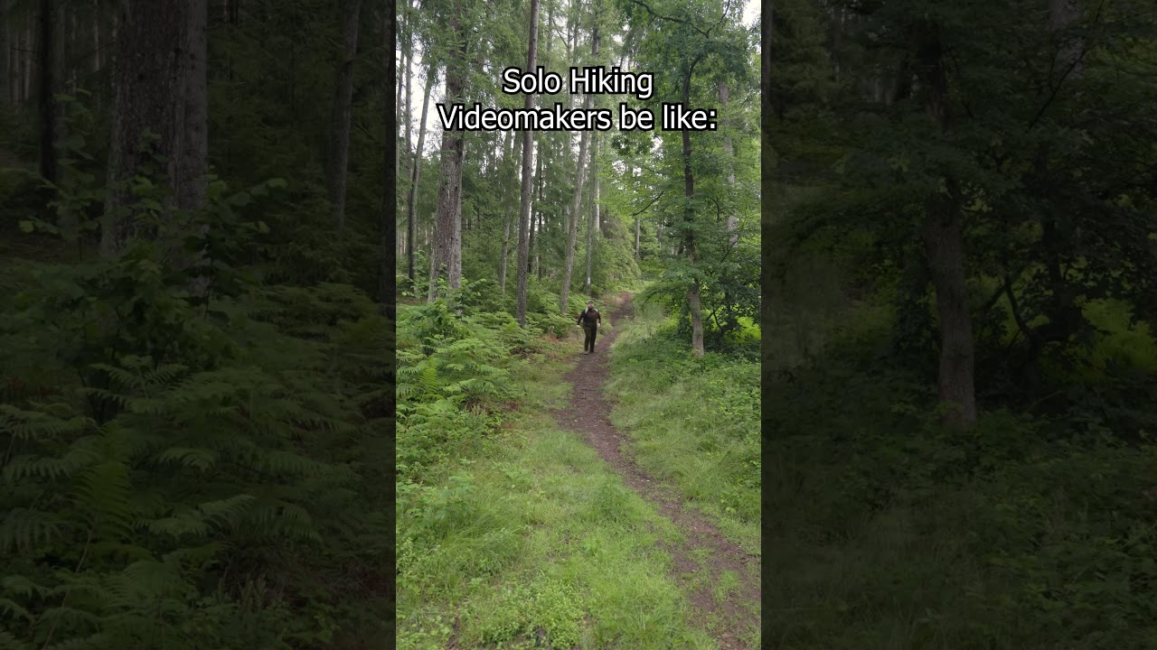 This is how hiking Videos are filmed #hike #travel #solo