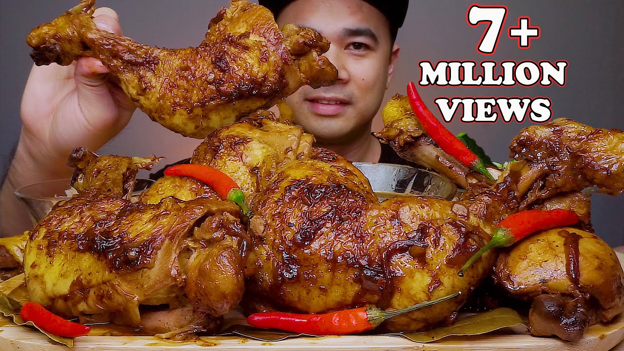 CHIBOTA MUKBANG | CHICKEN ADOBO SA GATA