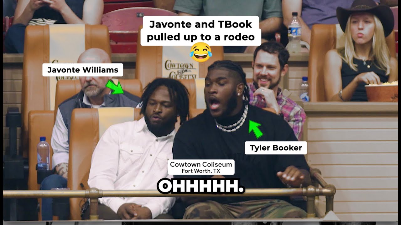 Javonte Williams and Tyler Booker Get Full Texas Rodeo Experience MIC&rsquo;D UP