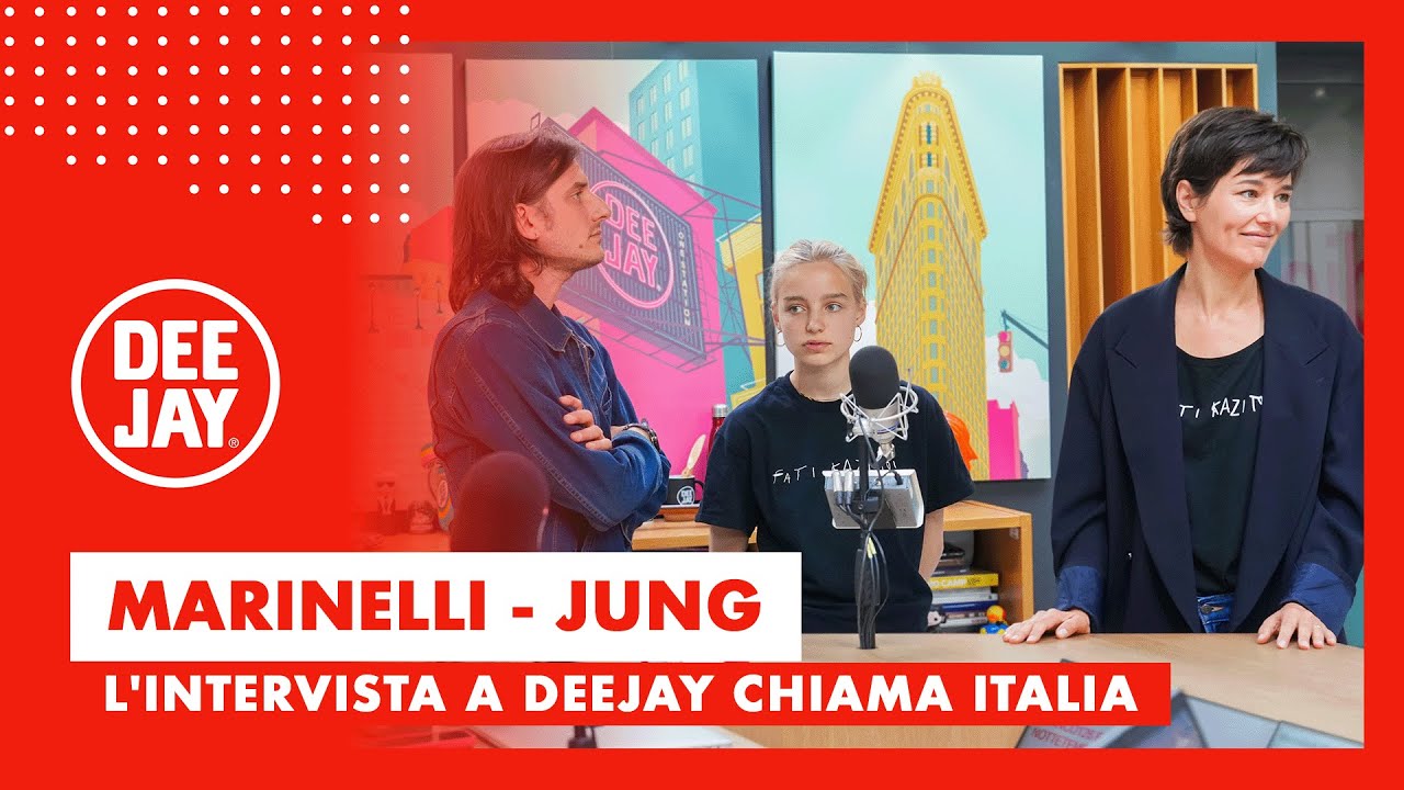 Luca Marinelli e Alissa Jung a Deejay Chiama Italia con 