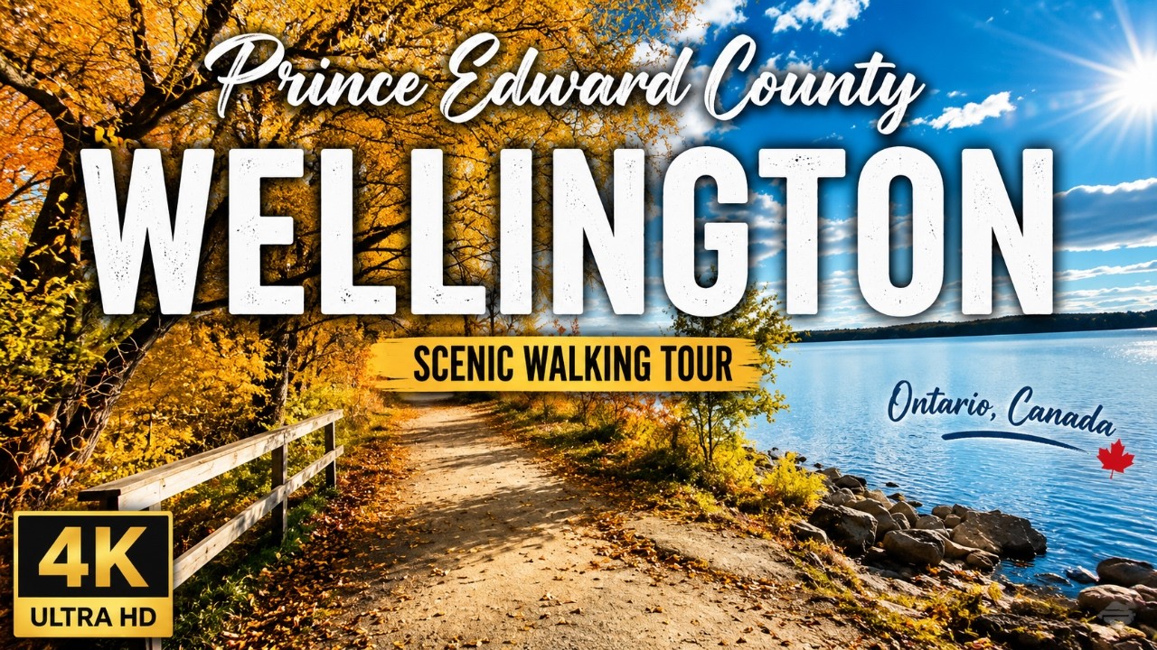 Wellington, Prince Edward County 🇨🇦 | 4K Scenic Walking Tour