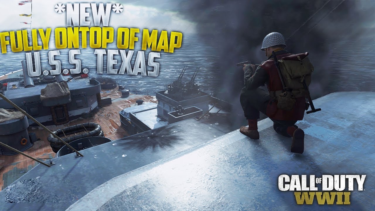 CoD WWII *New* Fully Ontop of the Map U.S.S. Texas