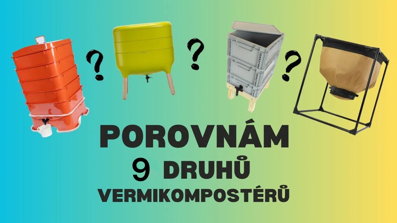 |WORMÁK| Srovnání 9 vermikompostérů: Který je nejlepší pro začátečníky i profíky?