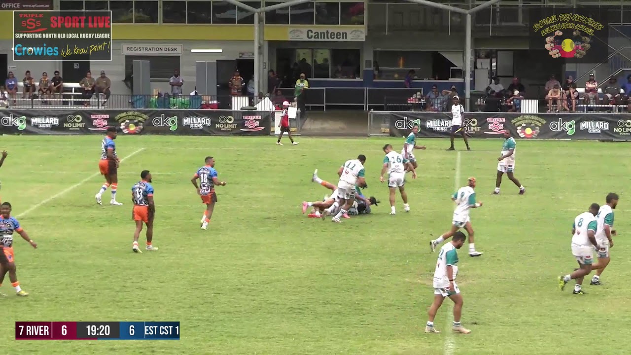 Field 1 Men'sQFinal1SurvivalDayKORugbyLeagueCarnivalCairns-7 River Connection vs Est Cst Connection1