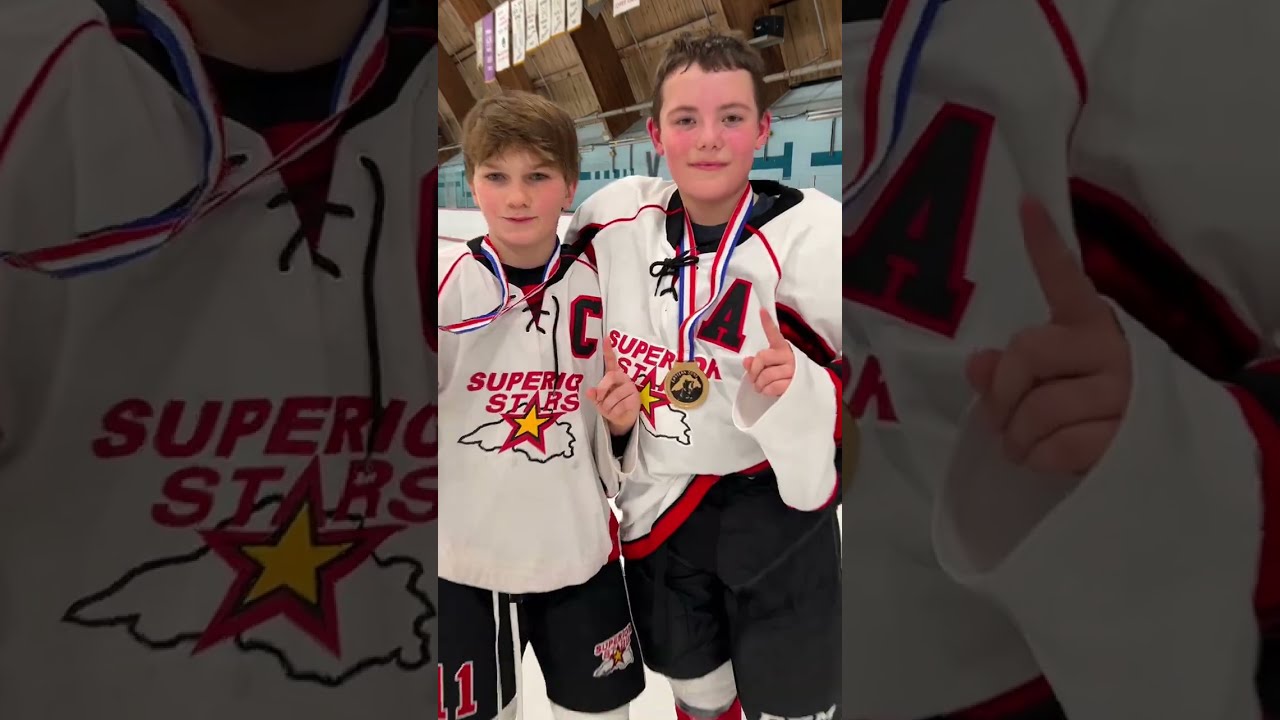 Eastern Zone Champs U13 2025-2026 Gavin Filane and Stars Hockey