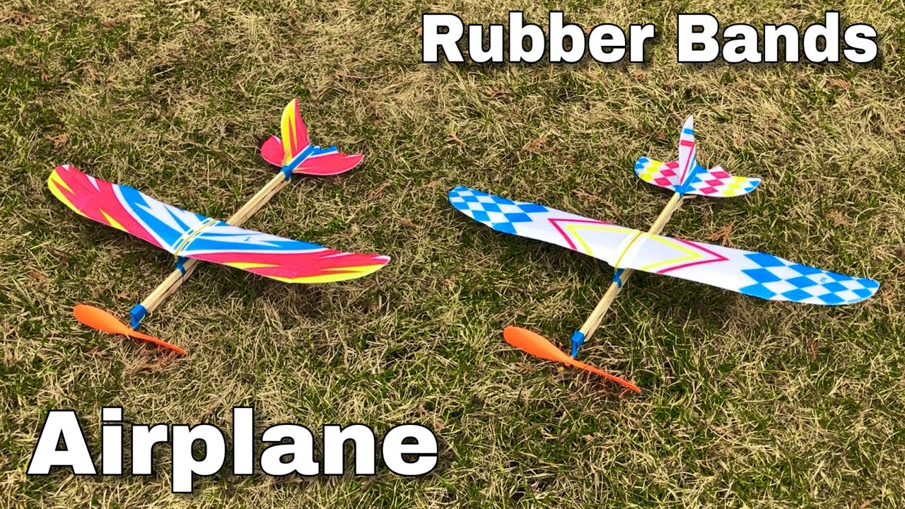 How to Make an Airplane - Rubber Band Airplane - AMAZING TOYs