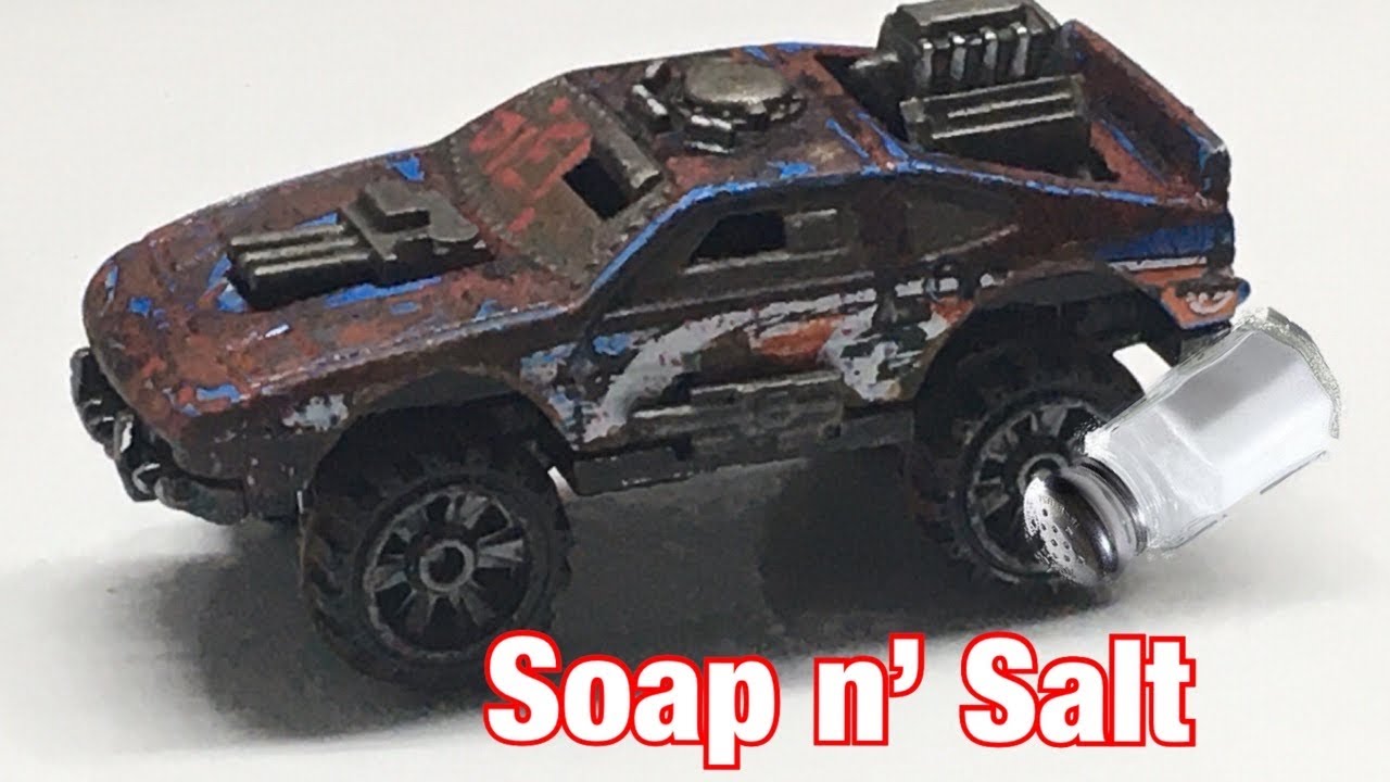 Gaslands Post-Apocalyptic performance car painted with soap and salt