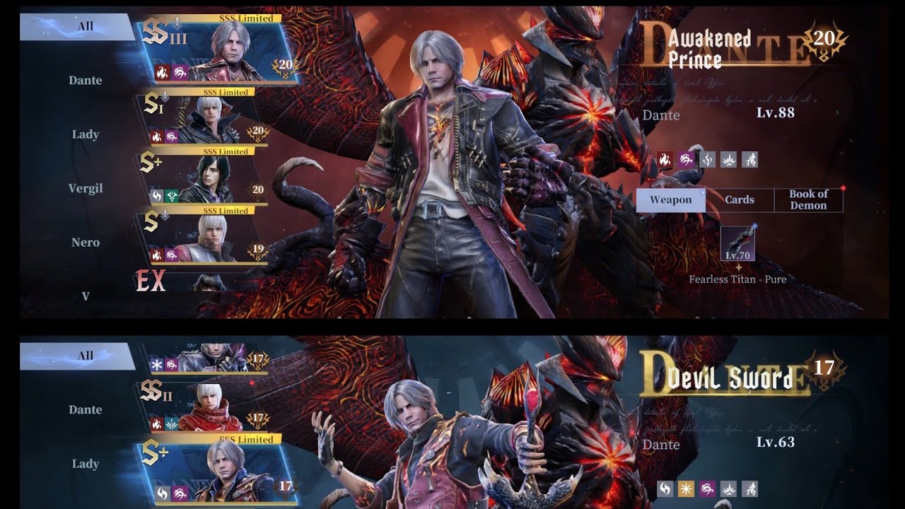 DMC:PoC(NA)SS覚醒王子 VS S+デビルソード