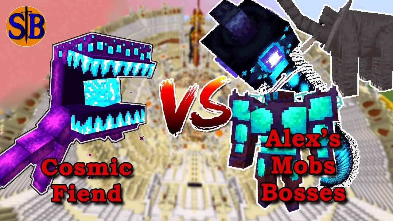 Cosmic Fiend (Astemir Forestcraft) vs Alex's mobs Bosses | Minecraft Mob Battle