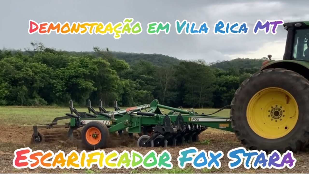Escarificador Fox Stara em demonstração