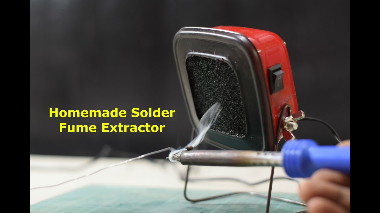 How to make Solder Fume Extractor - Homemade Fume Extractor