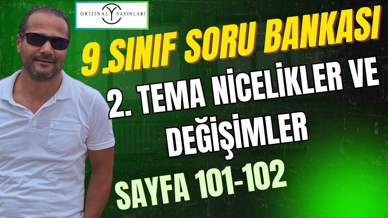 9.SINIF ORİJİNAL MATEMATİK SORU BANKASI &Ccedil;&Ouml;Z&Uuml;MLERİ 2026| SAYFA : 101-102#orijinalmatematik #matematik