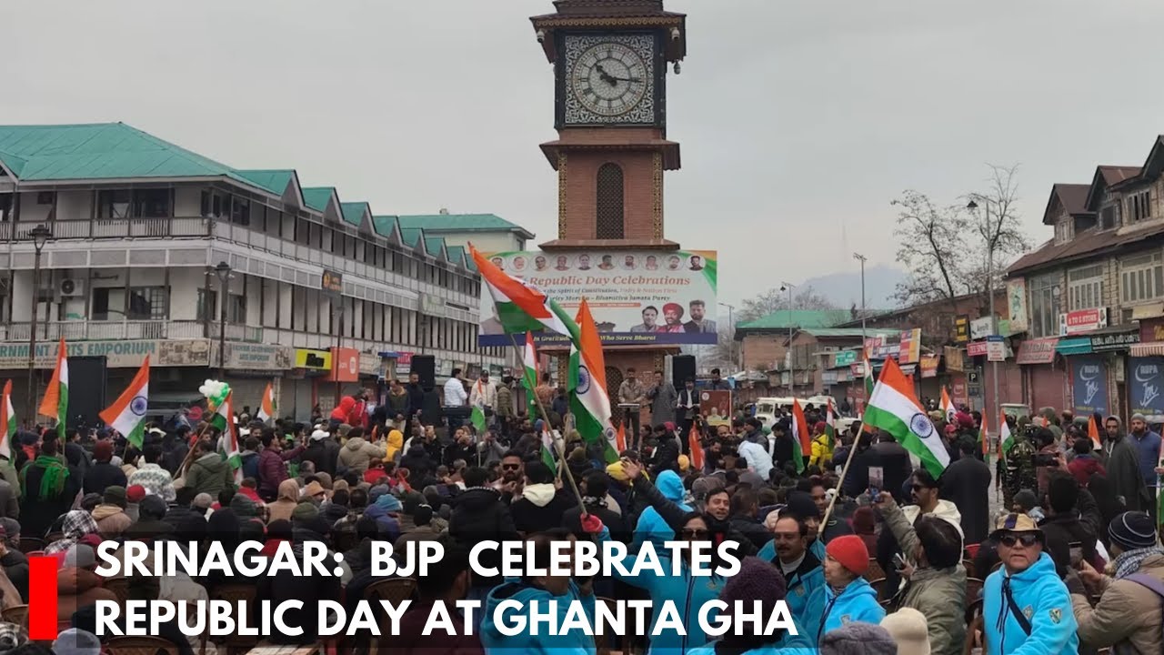 Srinagar:  BJP  Celebrates Republic Day At Ghanta Ghar