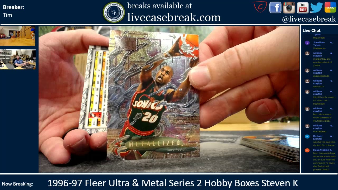 1996 97 Fleer Metal & Ultra Basketball Series 2 Hobby & Retail Box Break Steven K