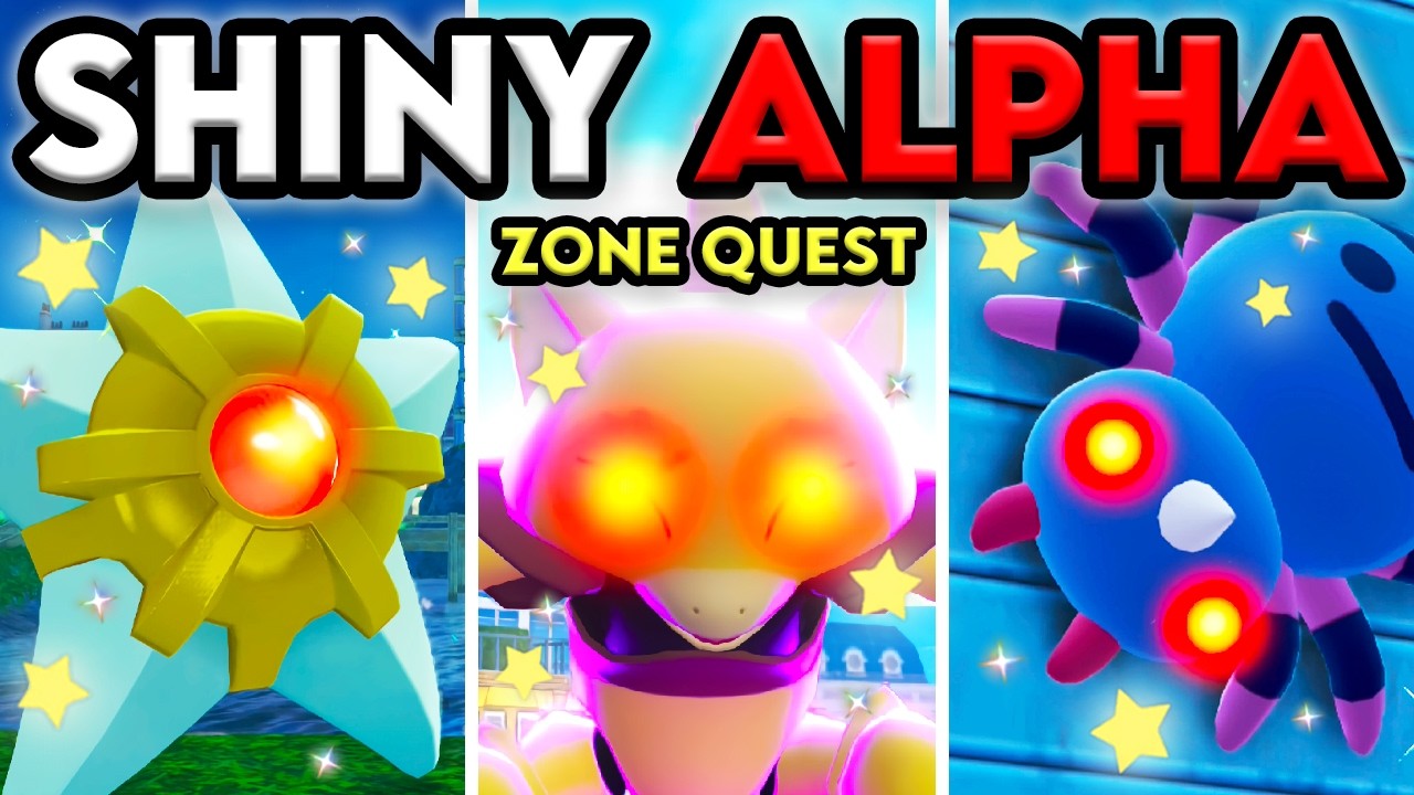 I FOUND A SHINY ALPHA IN EVERY WILD ZONE: Zone Quest #1