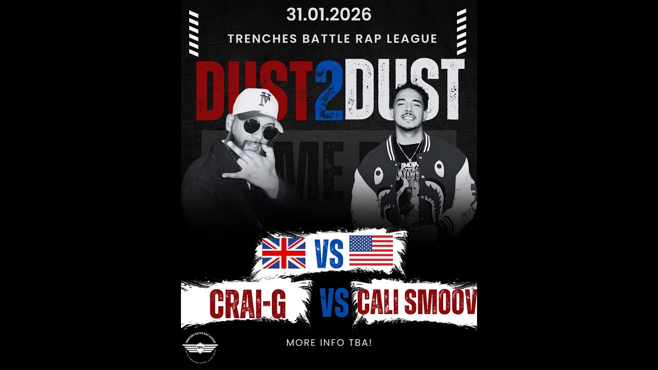 CALI SMOOV VS CRAI G | USA VS UK | TRENCHES BATTLE RAP LEAGUE