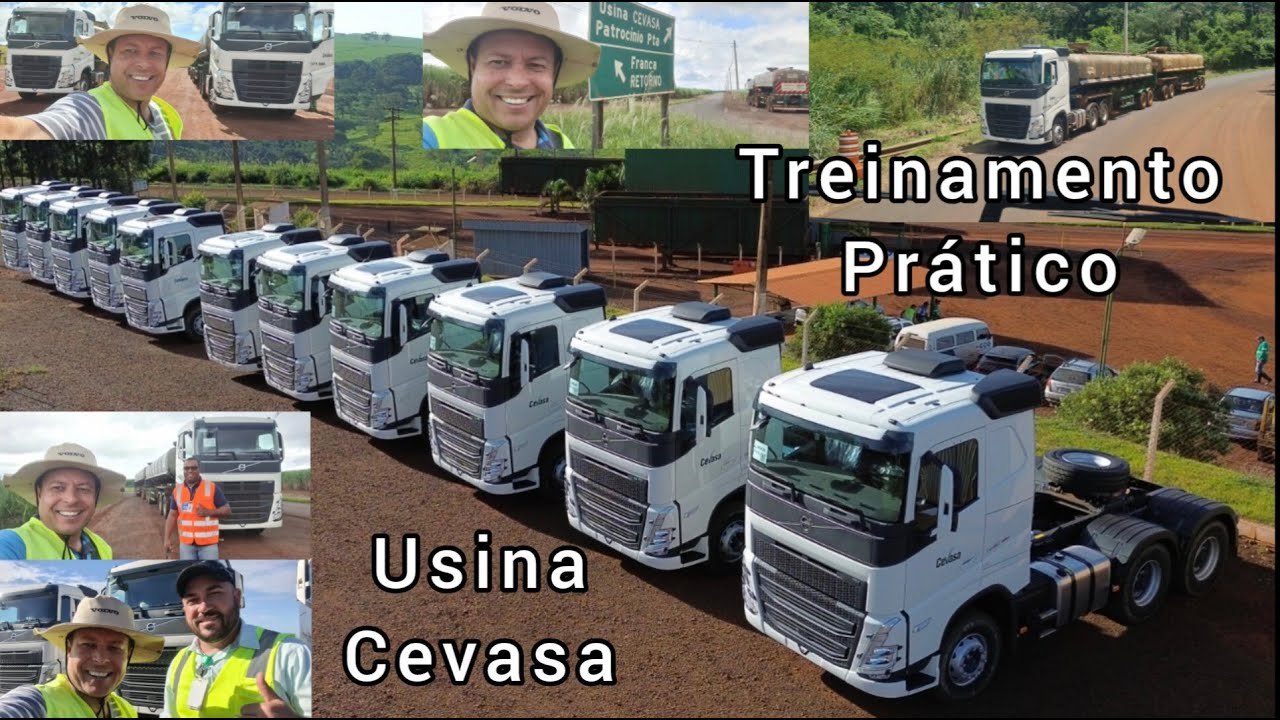 Volvo FH 540cv 14 marchas Canavieiro e Vinhaça Treinamento Condução Econômica Prática Usina Cevasa