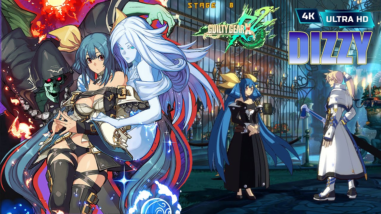 Guilty Gear Xrd: Rev 2 Dizzy ARCADE MODE (4K 60fps)